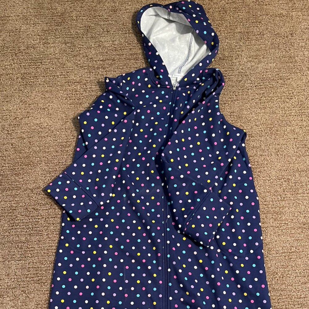 Hooded Robe with Zipper